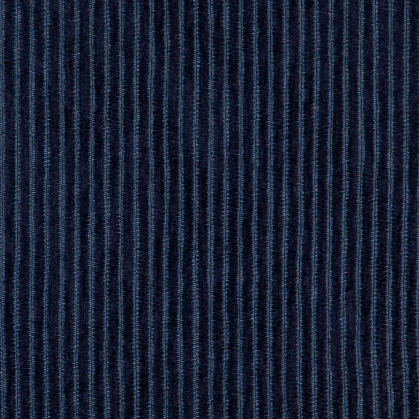 Blueberry Blue Corduroy Chenille Upholstery Fabric by the Yard