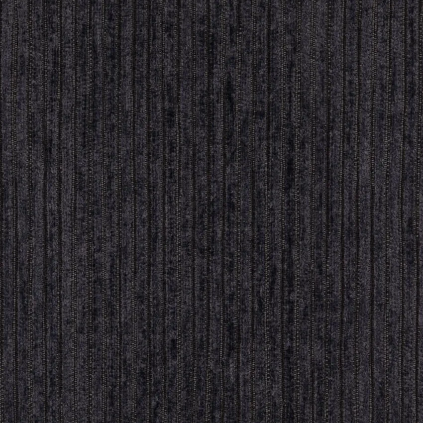 Charcoal Black Corduroy Chenille Upholstery Fabric by the Yard