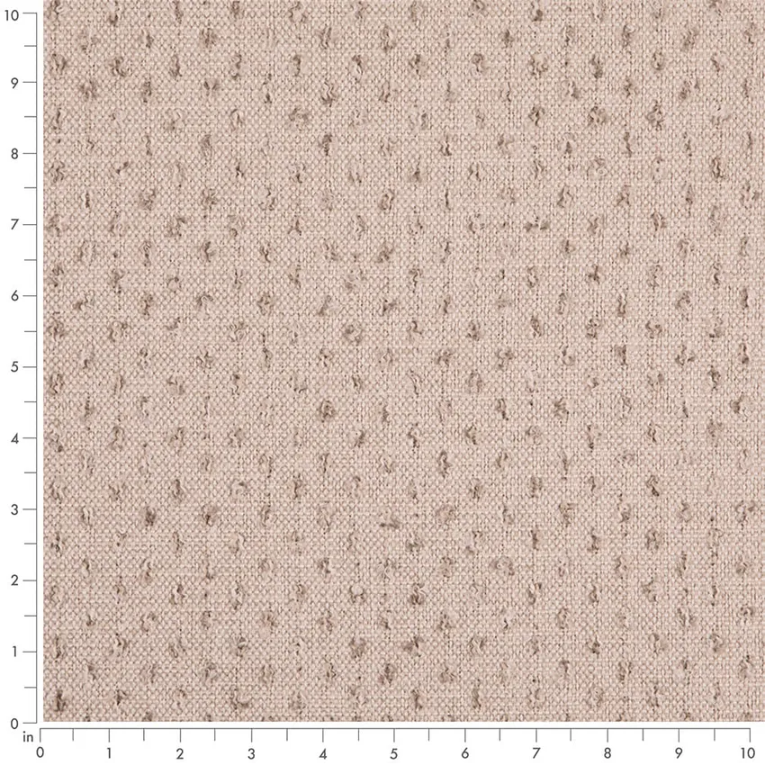 Pearl Beige & Taupe and Grey & Silver Abstract & Geometric Woven Patterns Upholstery Fabric by the Yard — Scale in inches