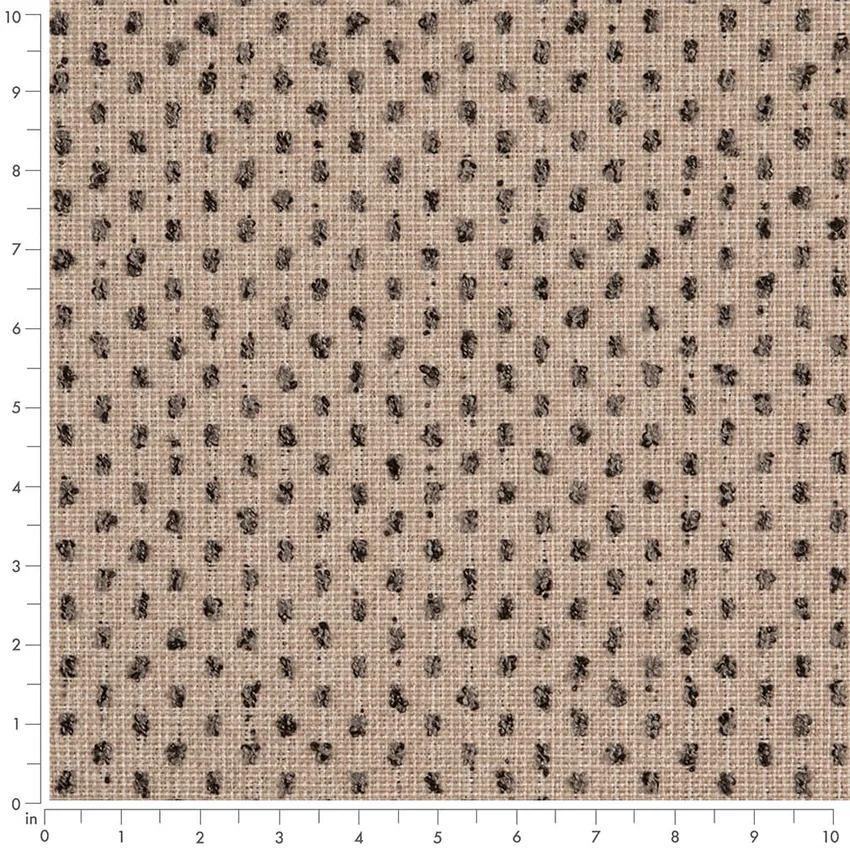 Gunmetal Grey & Silver Abstract & Geometric Woven Patterns Upholstery Fabric by the Yard — Scale in inches