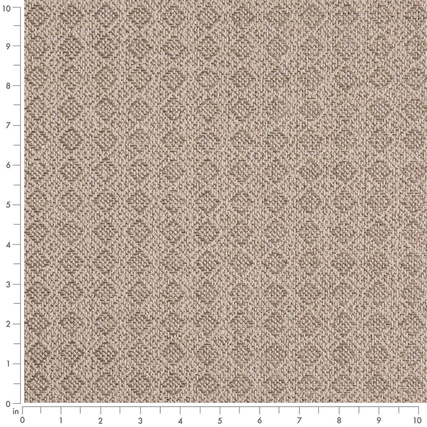 Putty Grey & Silver Abstract & Geometric Woven Patterns Upholstery Fabric by the Yard — Scale in inches