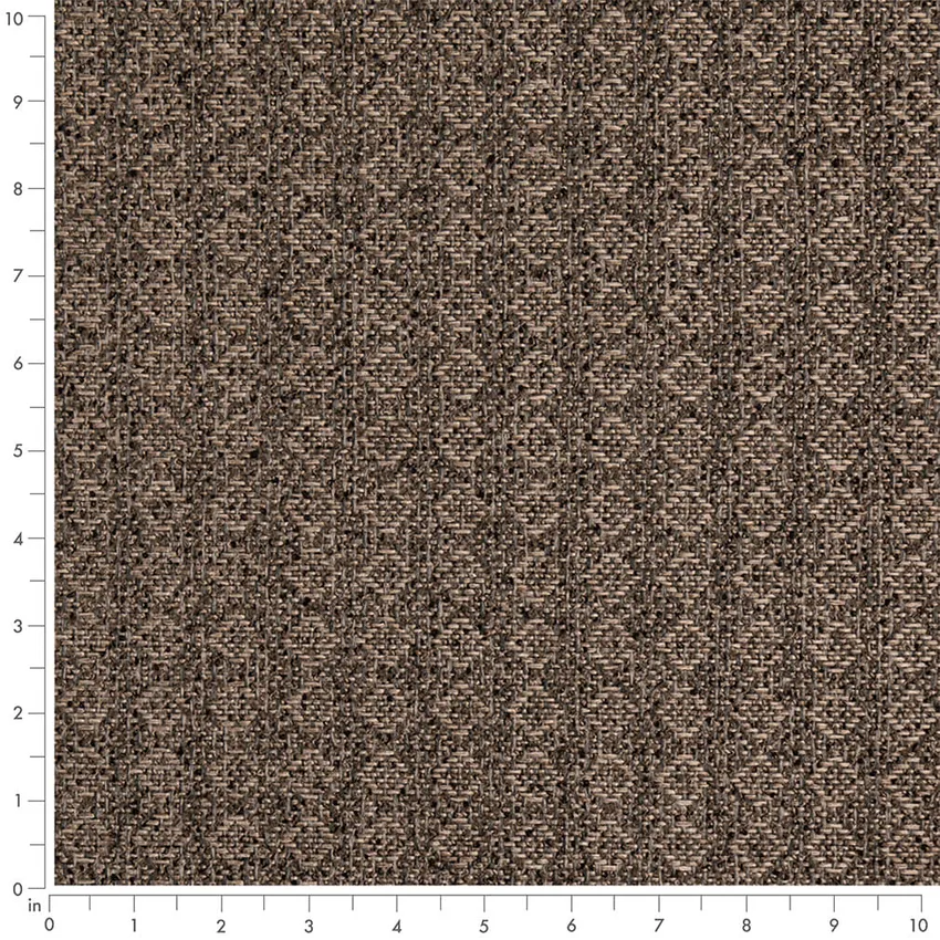 Smoke Grey & Silver Abstract & Geometric Woven Patterns Upholstery Fabric by the Yard — Scale in inches