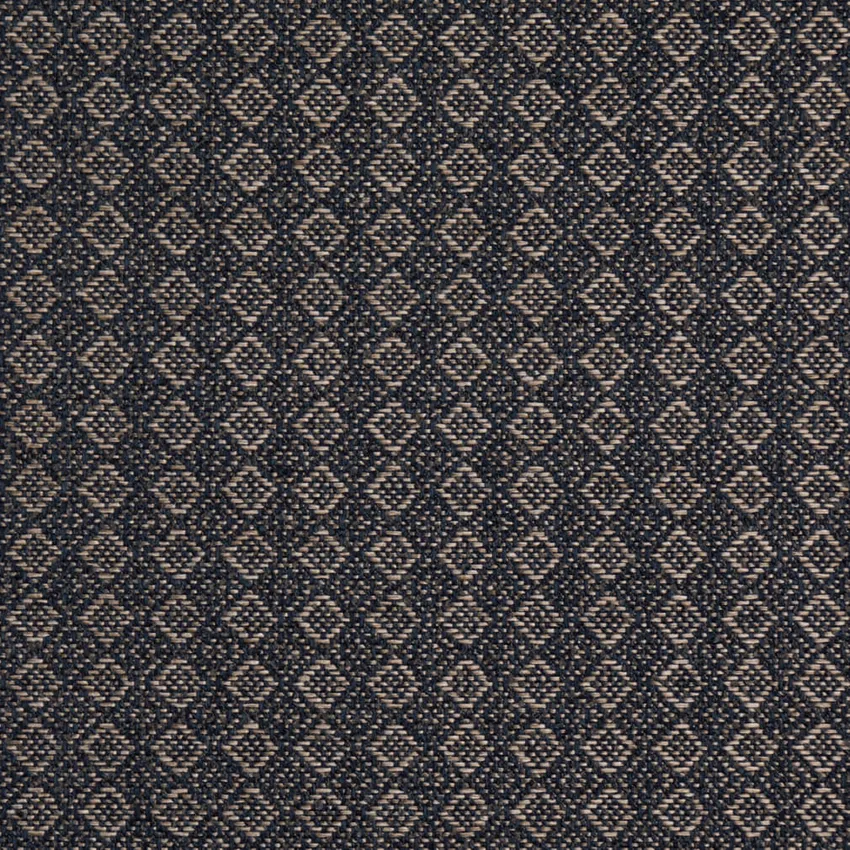 Navy Blue Abstract & Geometric Woven Patterns Upholstery Fabric by the Yard