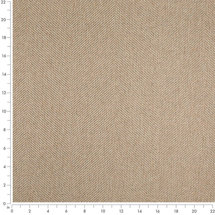 Silversage Green Herringbone & Chevron Woven Patterns Upholstery Fabric by the Yard — Scale in inches