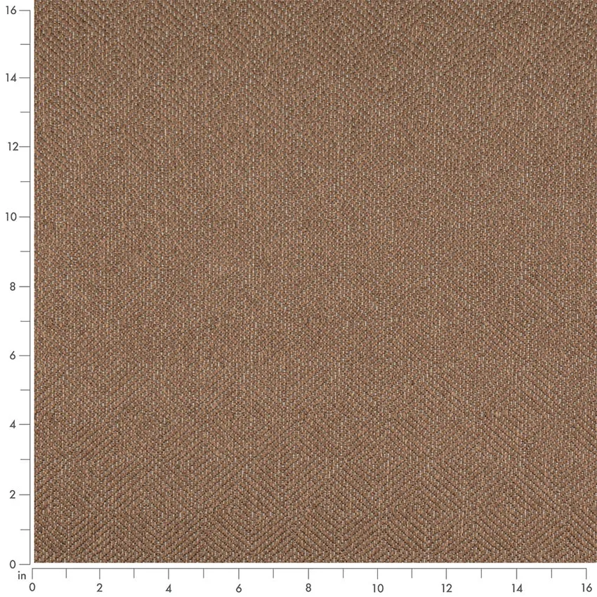 Sable Brown Abstract & Geometric Woven Patterns Upholstery Fabric by the Yard — Scale in inches