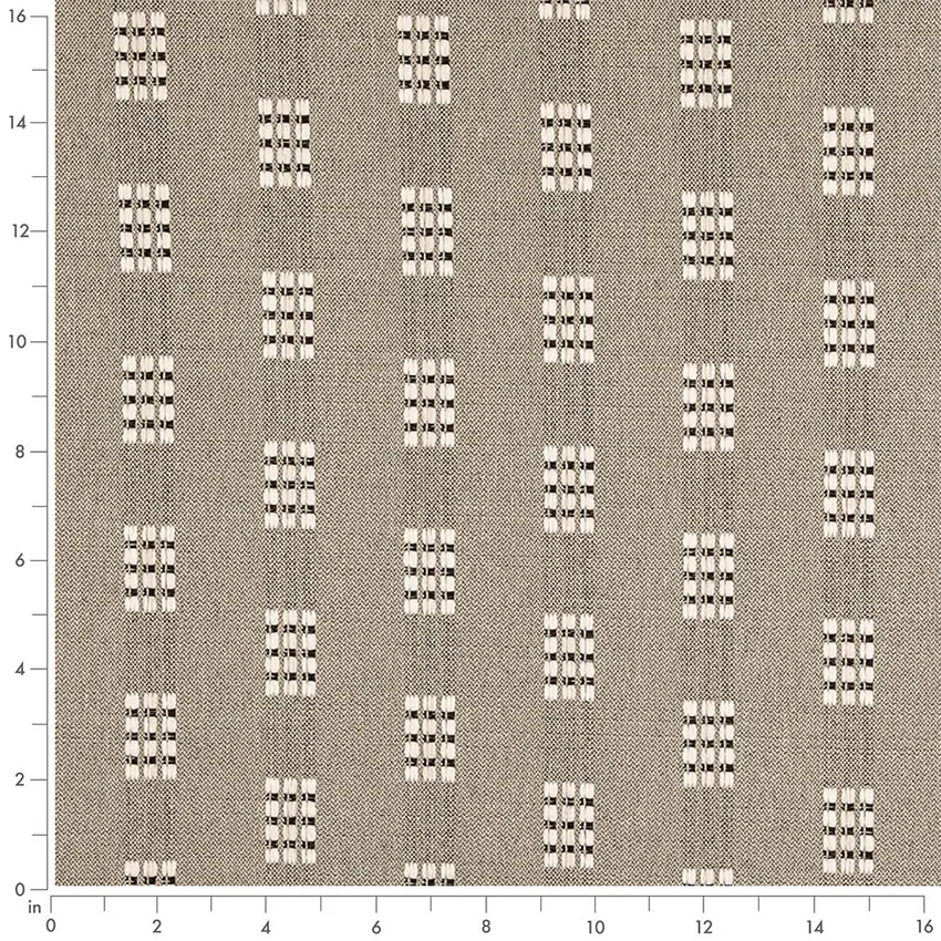 Lichen Green Abstract & Geometric Woven Patterns Upholstery Fabric by the Yard — Scale in inches