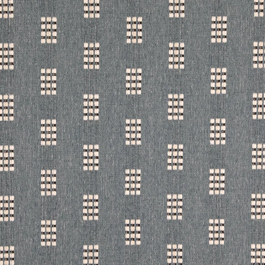 Atlantic Blue Abstract & Geometric Woven Patterns Upholstery Fabric by the Yard