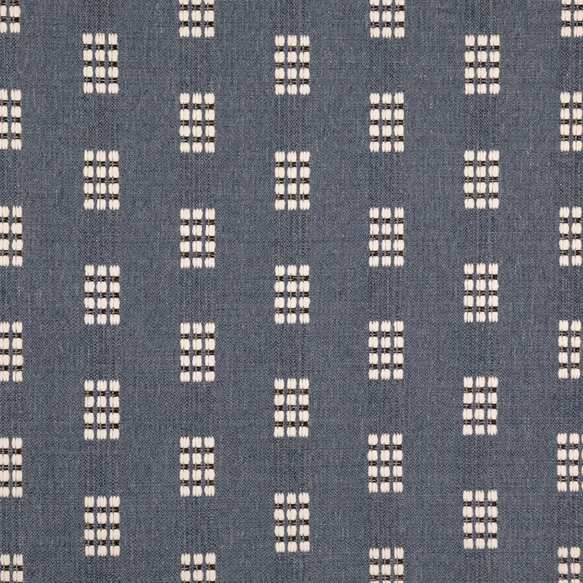 Wedgewood Blue Abstract & Geometric Woven Patterns Upholstery Fabric by the Yard