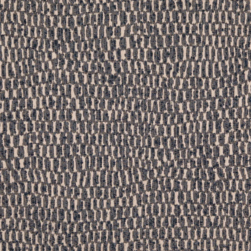 Marine Blue Abstract & Geometric Woven Patterns Upholstery Fabric by the Yard