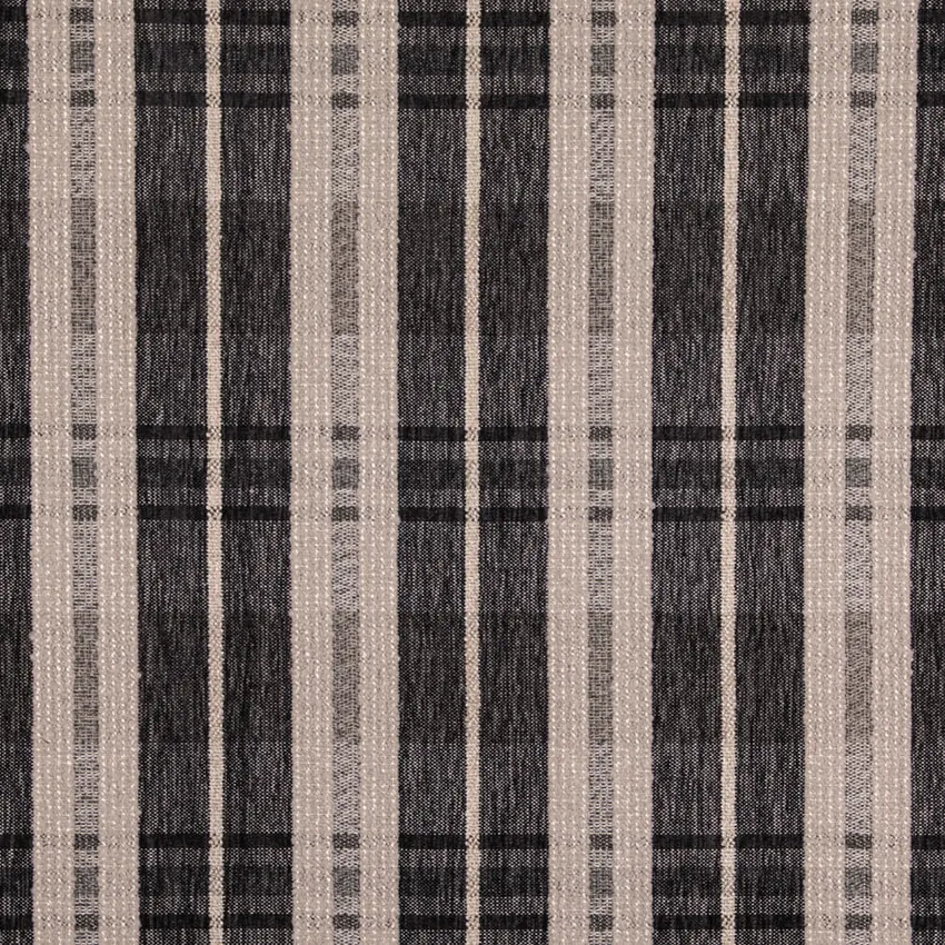 Shadow Black Plaid Woven Patterns Upholstery Fabric by the Yard