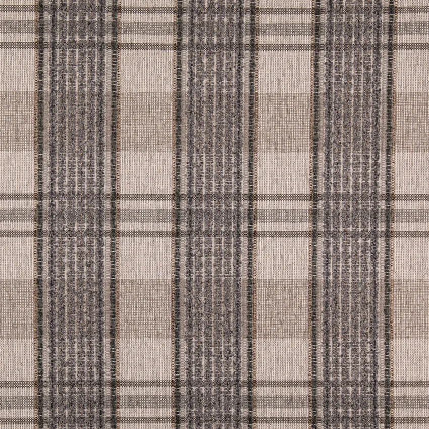 Pewter Grey & Silver Plaid Woven Patterns Upholstery Fabric by the Yard