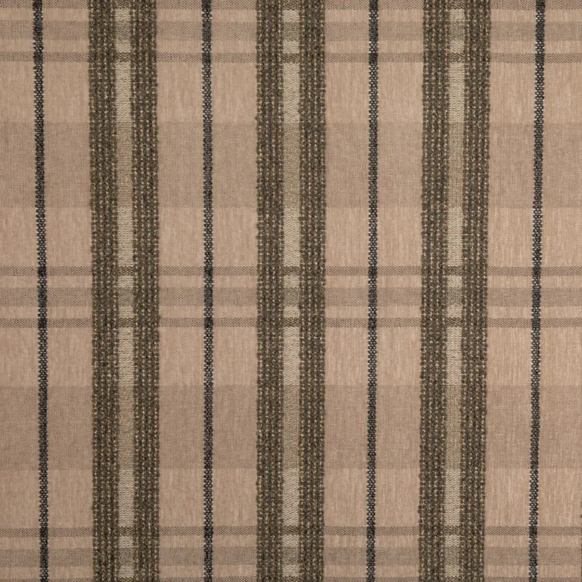Moss Green Plaid Woven Patterns Upholstery Fabric by the Yard