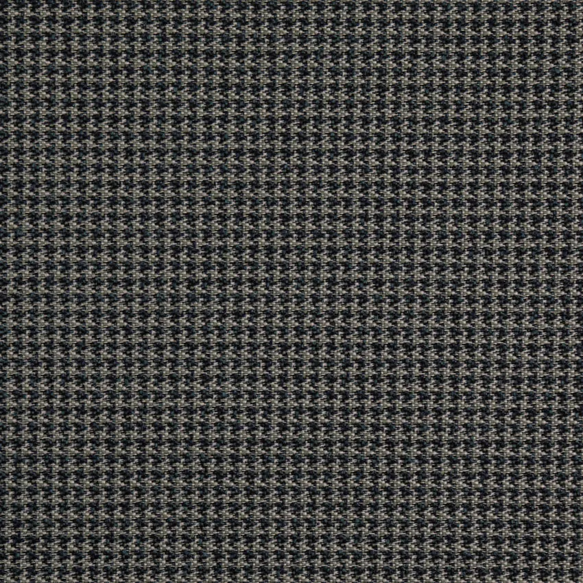 Baltic Blue Check & Houndstooth Woven Patterns Upholstery Fabric by the Yard