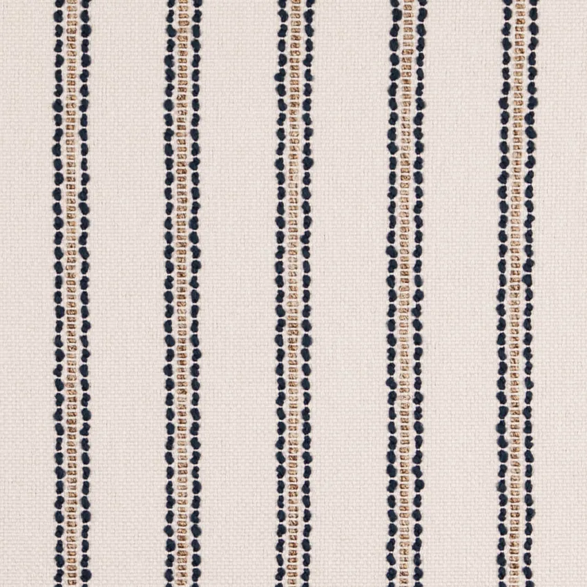 Navy Blue Stripe Woven Patterns Upholstery Fabric by the Yard