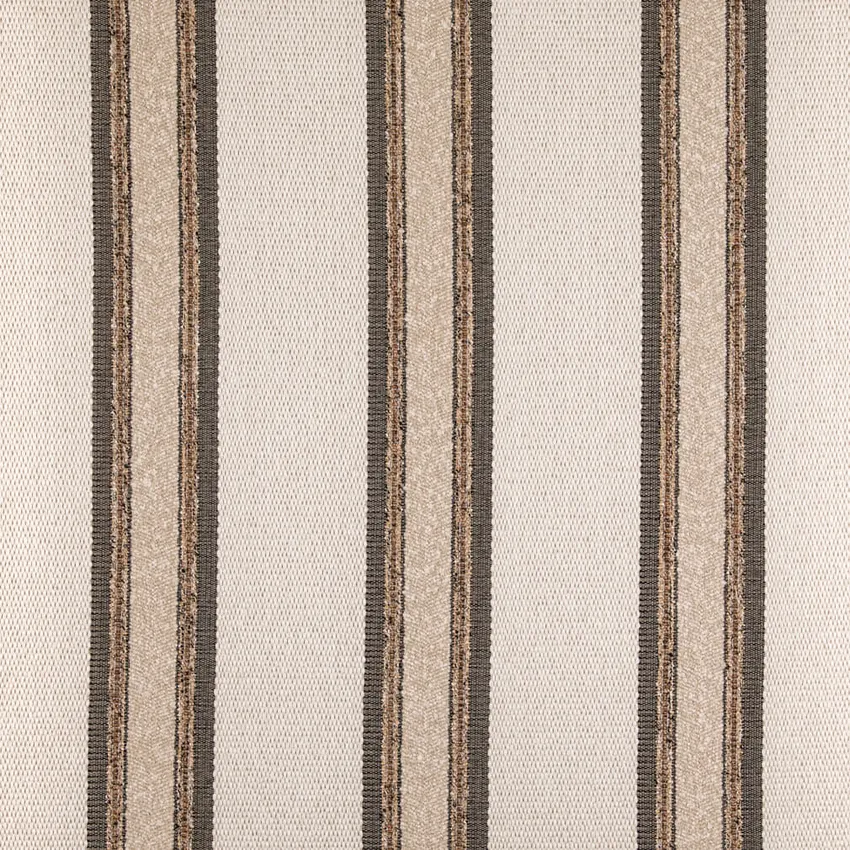 Putty Beige & Taupe Stripe Woven Patterns Upholstery Fabric by the Yard