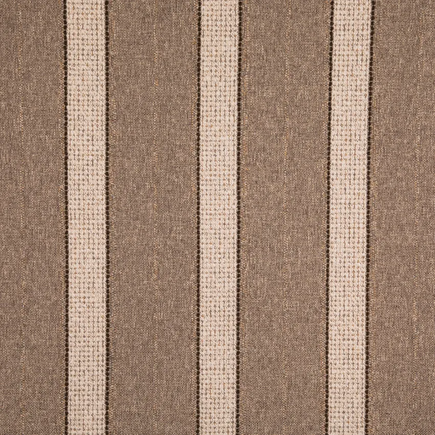 Flax Brown Stripe Woven Patterns Upholstery Fabric by the Yard