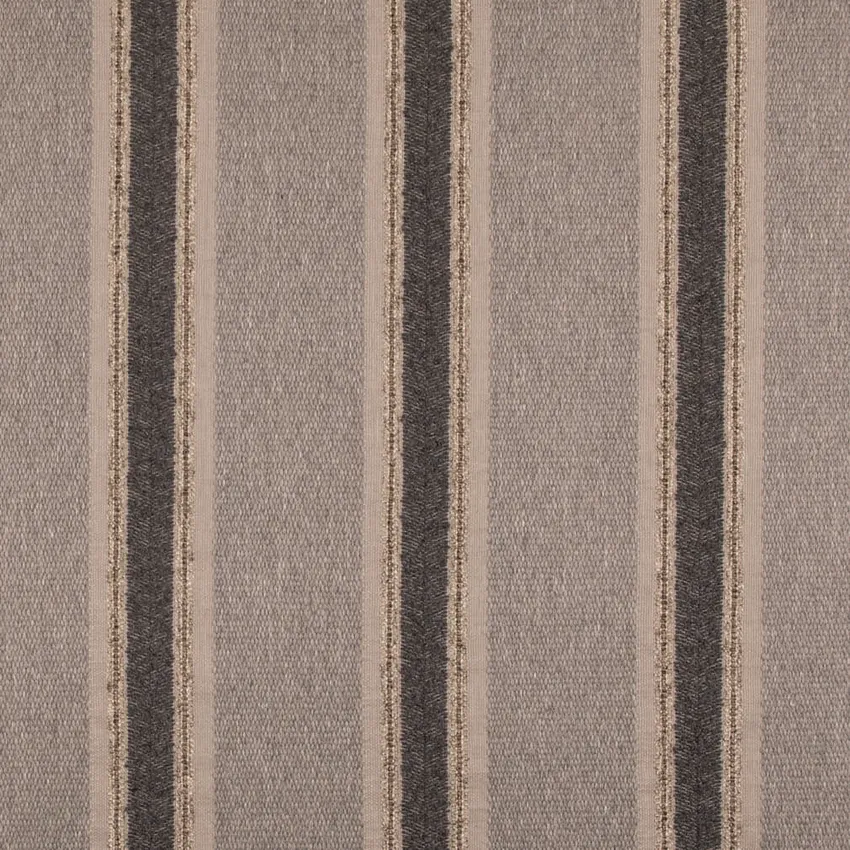 Grey & Silver Stripe Woven Patterns Upholstery Fabric by the Yard