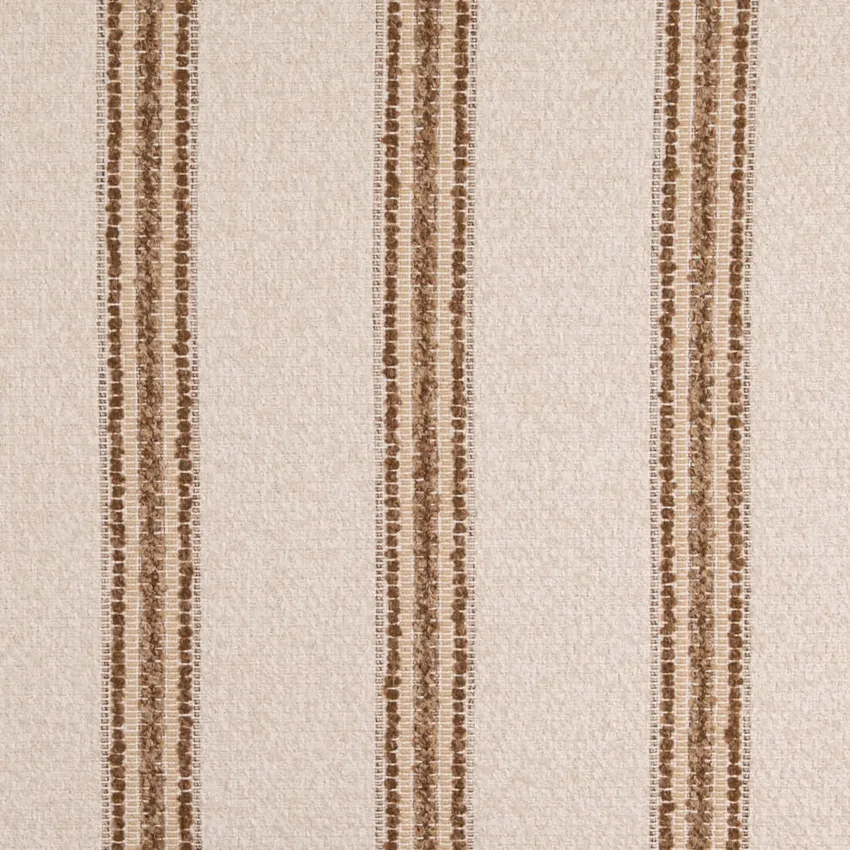 Camel Brown Stripe Woven Patterns Upholstery Fabric by the Yard