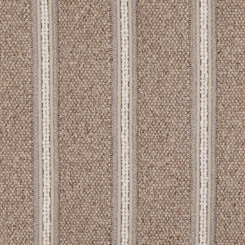 Jute Brown Stripe Woven Patterns Upholstery Fabric by the Yard