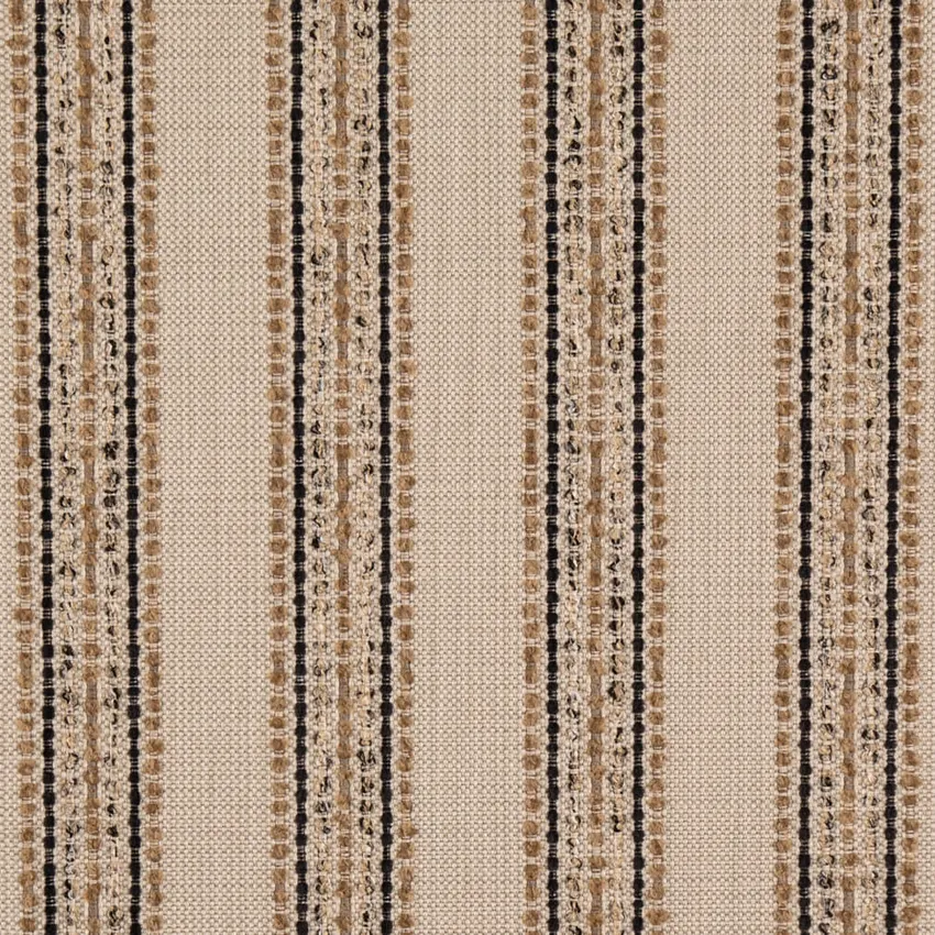 Sepia Brown Stripe Woven Patterns Upholstery Fabric by the Yard