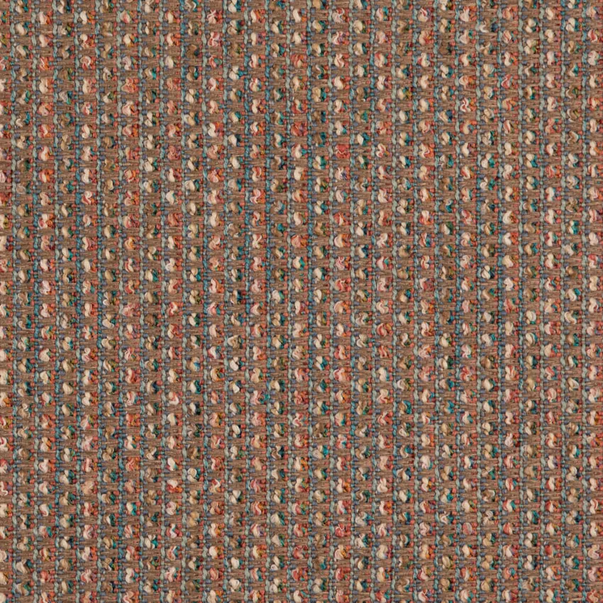 Confetti Aqua & Teal and Coral & Peach Plain & Solid Tweed & Textures Upholstery Fabric by the Yard