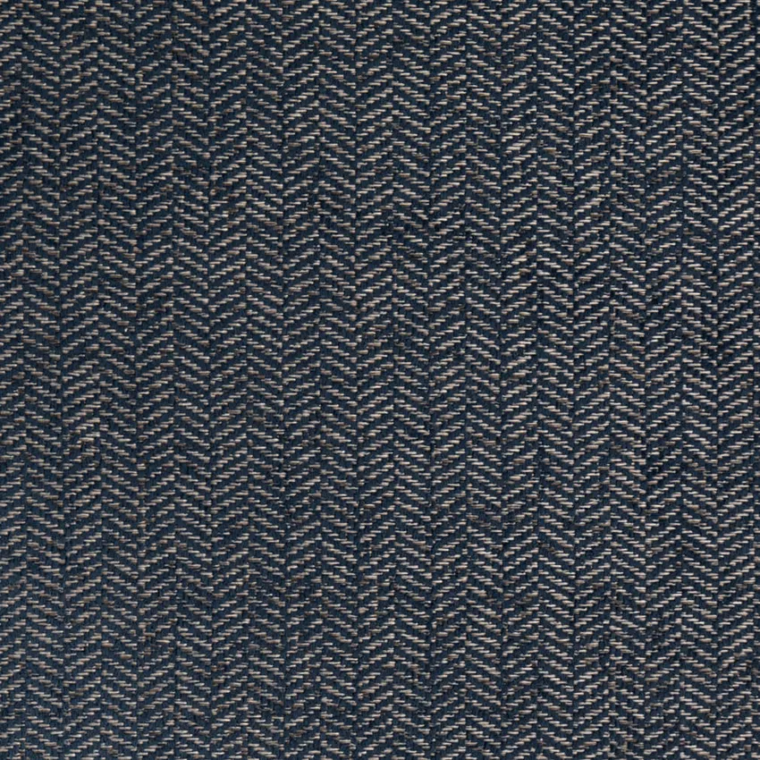 Navy Blue Herringbone & Chevron Woven Patterns Upholstery Fabric by the Yard