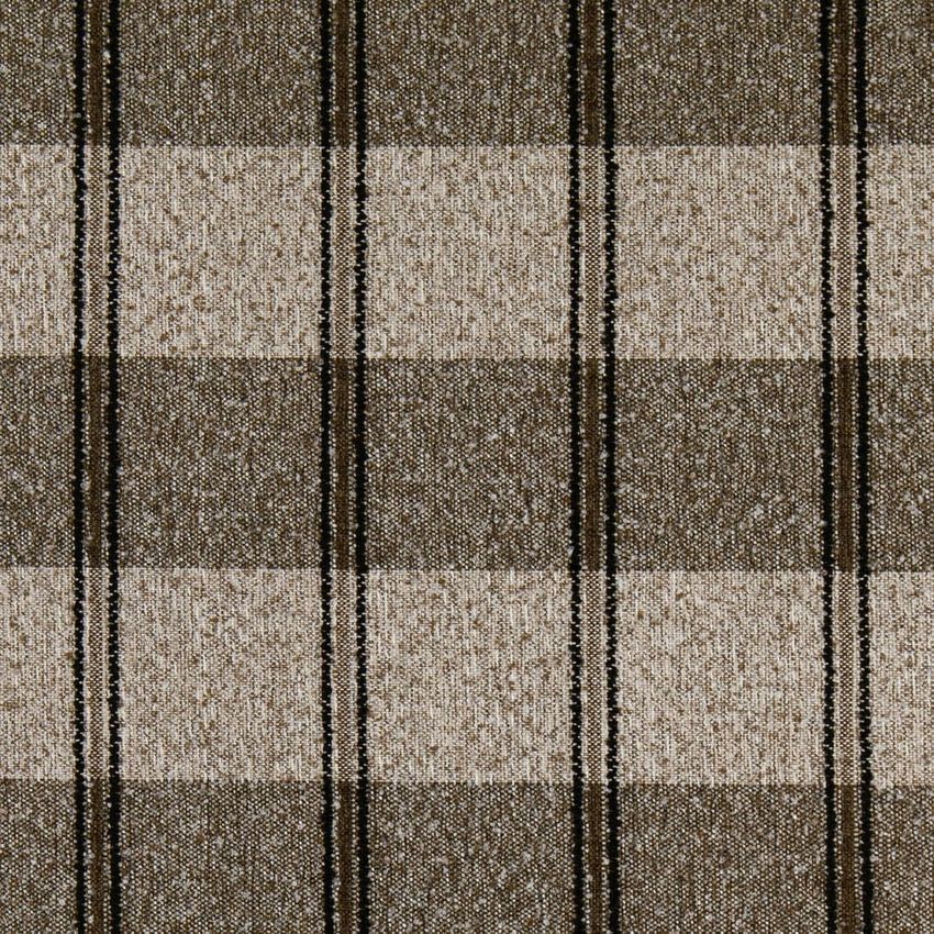 Black and Brown Plaid Woven Patterns Upholstery Fabric by the Yard