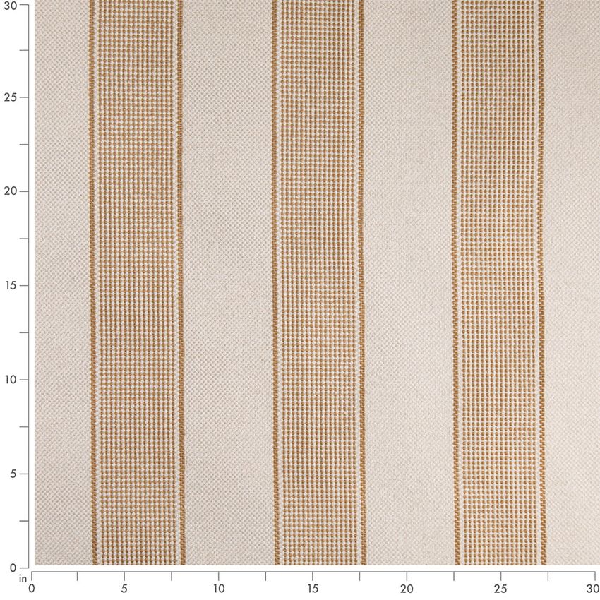 Gold & Yellow Stripe Woven Patterns Upholstery Fabric by the Yard — Scale in inches