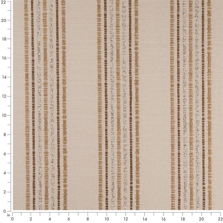 Gold & Yellow Stripe Woven Patterns Upholstery Fabric by the Yard — Scale in inches