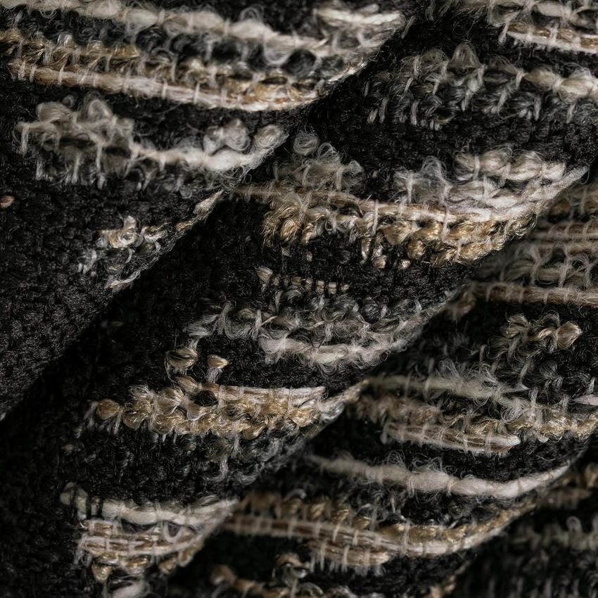 Black Abstract & Geometric Woven Patterns Upholstery Fabric by the Yard — Upholstery Fabric