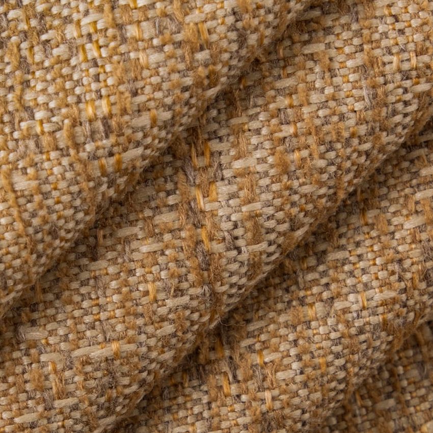 Brown and Gold & Yellow Plain & Solid Tweed & Textures Upholstery Fabric by the Yard — Upholstery Fabric