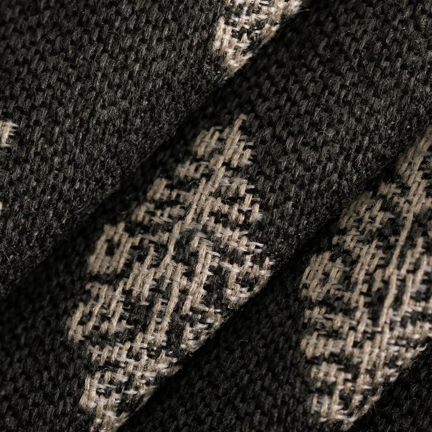 Black Abstract & Geometric Woven Patterns Upholstery Fabric by the Yard — Upholstery Fabric