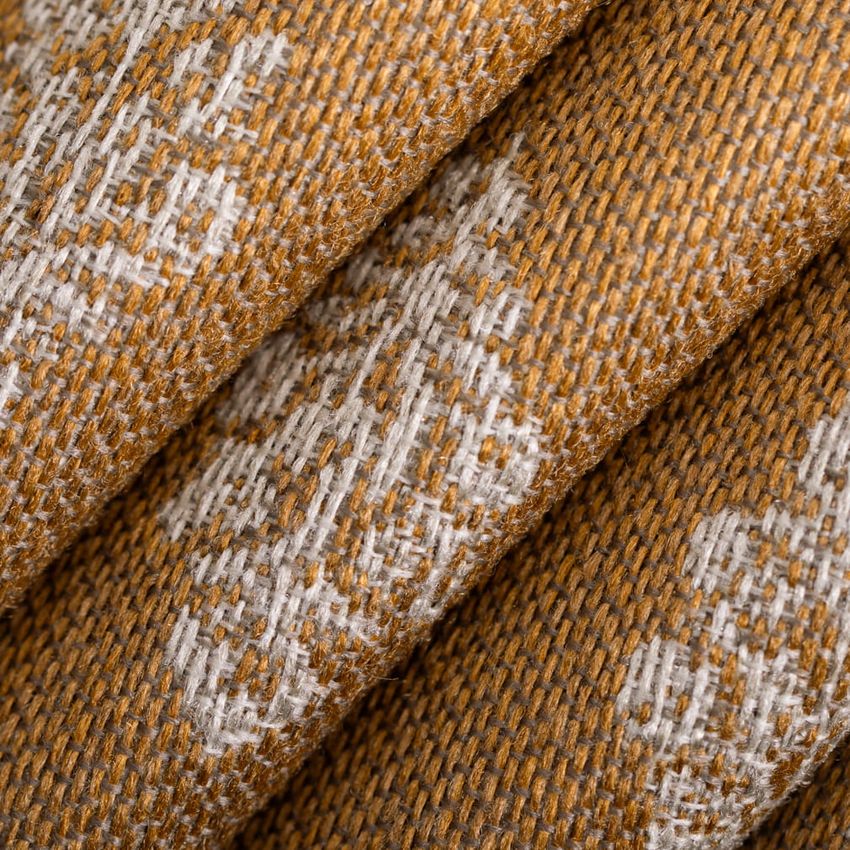 Gold & Yellow Abstract & Geometric Woven Patterns Upholstery Fabric by the Yard — Upholstery Fabric