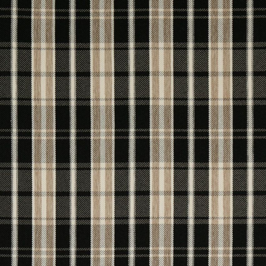 Black Plaid Woven Patterns Upholstery Fabric by the Yard