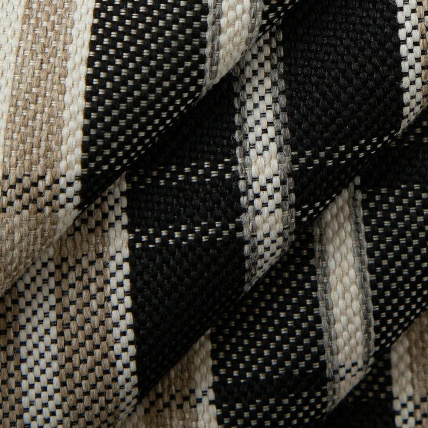 Black Plaid Woven Patterns Upholstery Fabric by the Yard — Upholstery Fabric