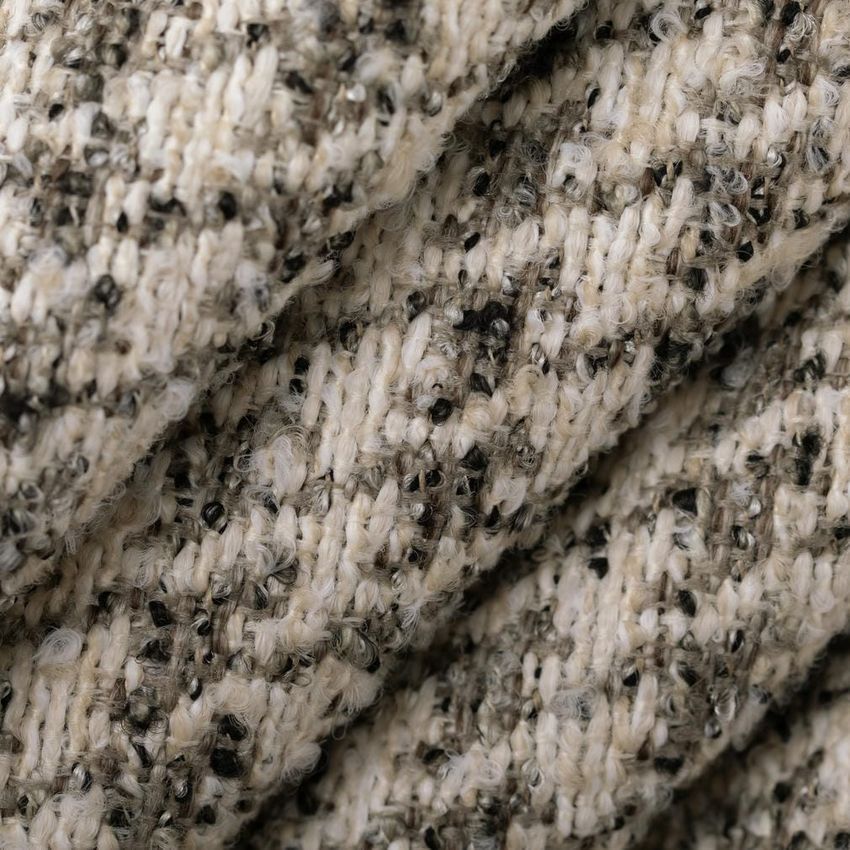 Black and Grey & Silver Check & Houndstooth Woven Patterns Upholstery Fabric by the Yard — Upholstery Fabric