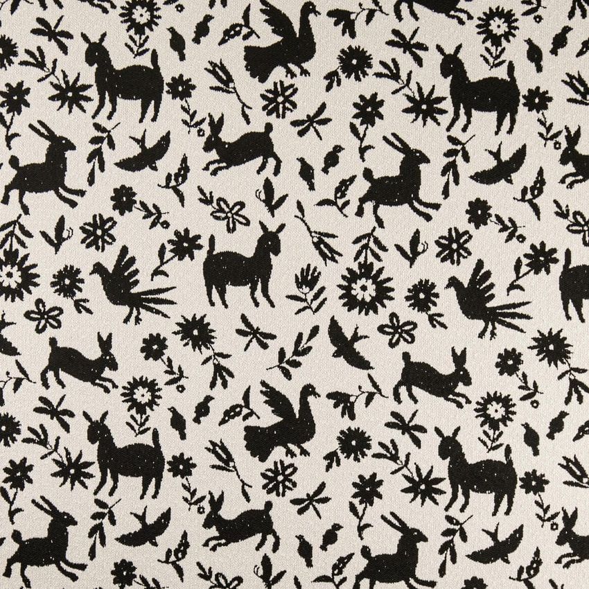 Black Abstract & Geometric Woven Patterns Upholstery Fabric by the Yard