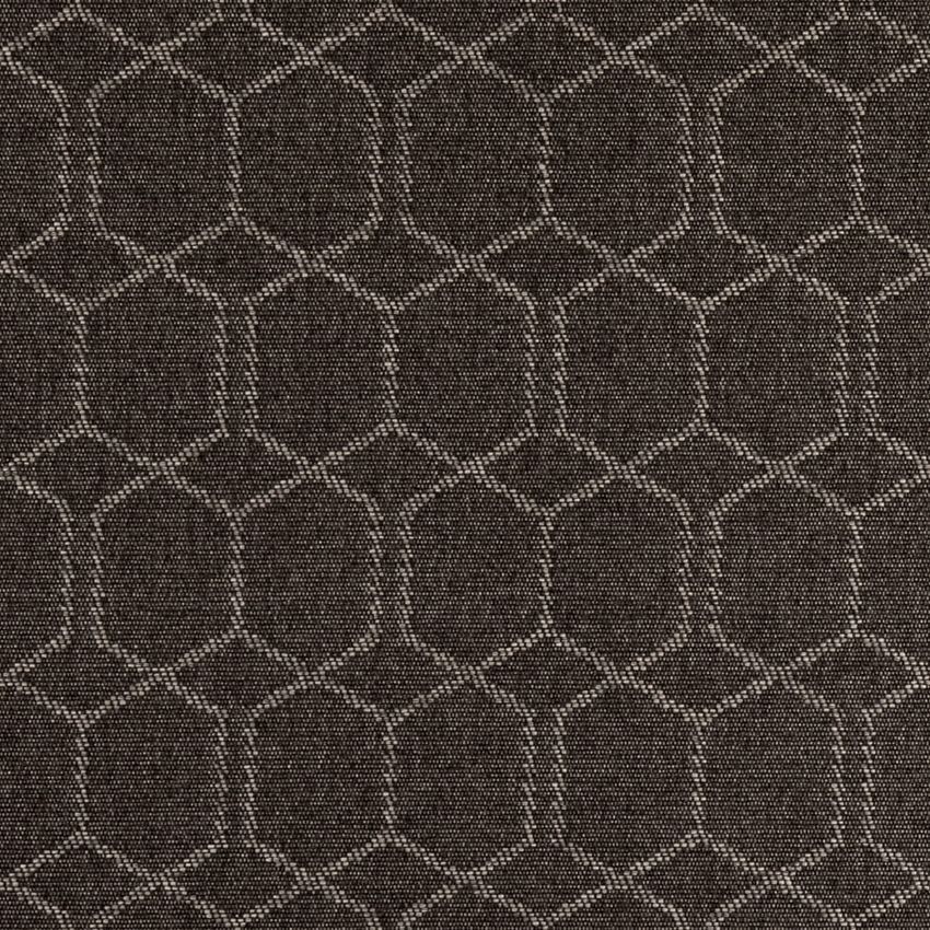Black and Grey & Silver Abstract & Geometric Woven Patterns Upholstery Fabric by the Yard