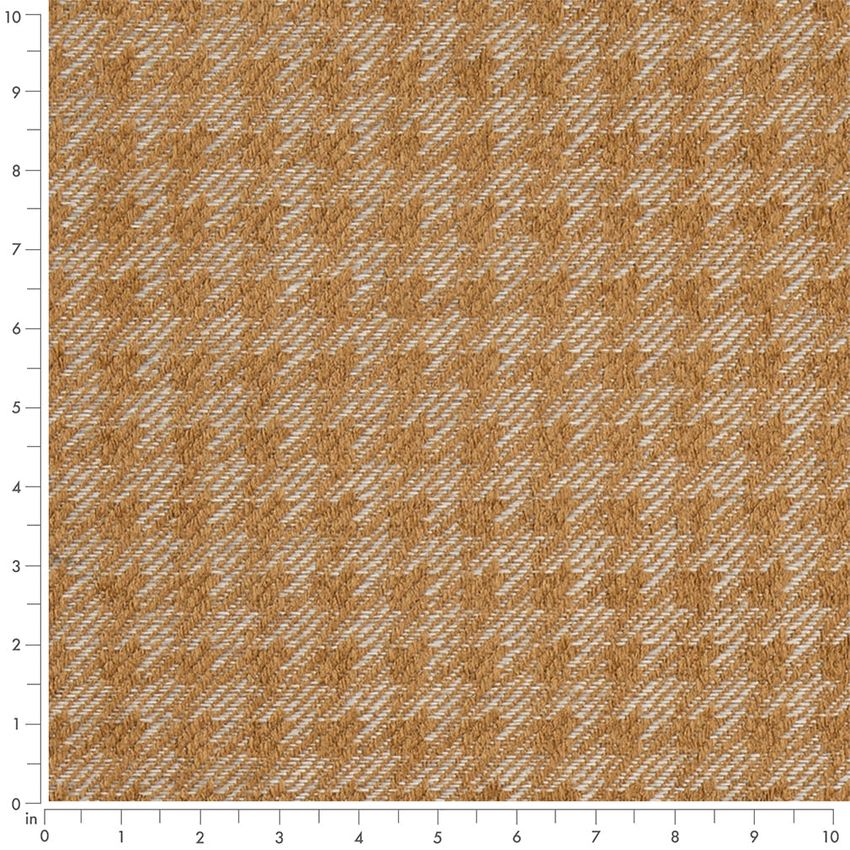 Gold & Yellow Abstract & Geometric Woven Patterns Upholstery Fabric by the Yard — Scale in inches