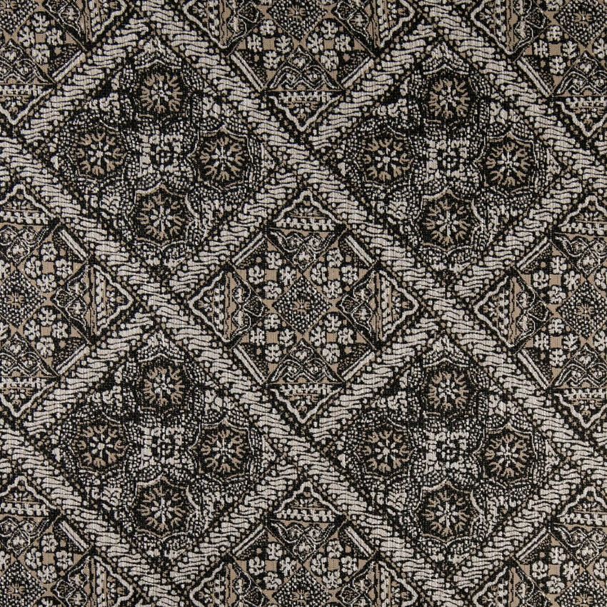 Black Abstract & Geometric Woven Patterns Upholstery Fabric by the Yard