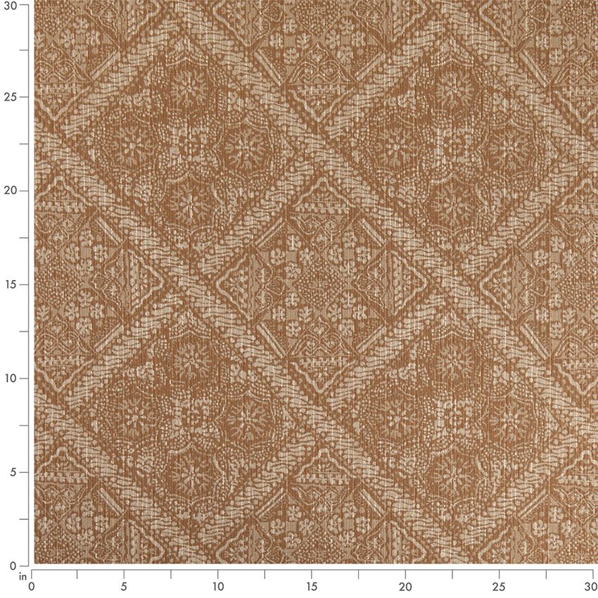 Gold & Yellow Abstract & Geometric Woven Patterns Upholstery Fabric by the Yard — Scale in inches