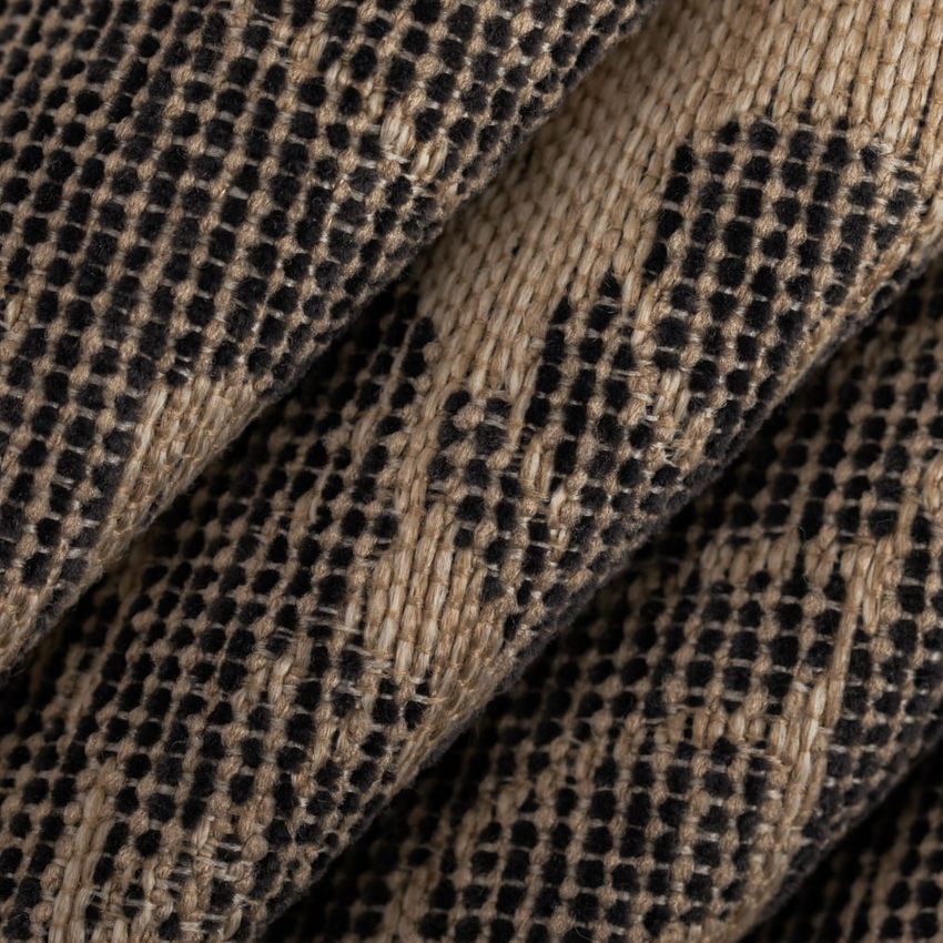 Black Floral Woven Patterns Upholstery Fabric by the Yard — Upholstery Fabric