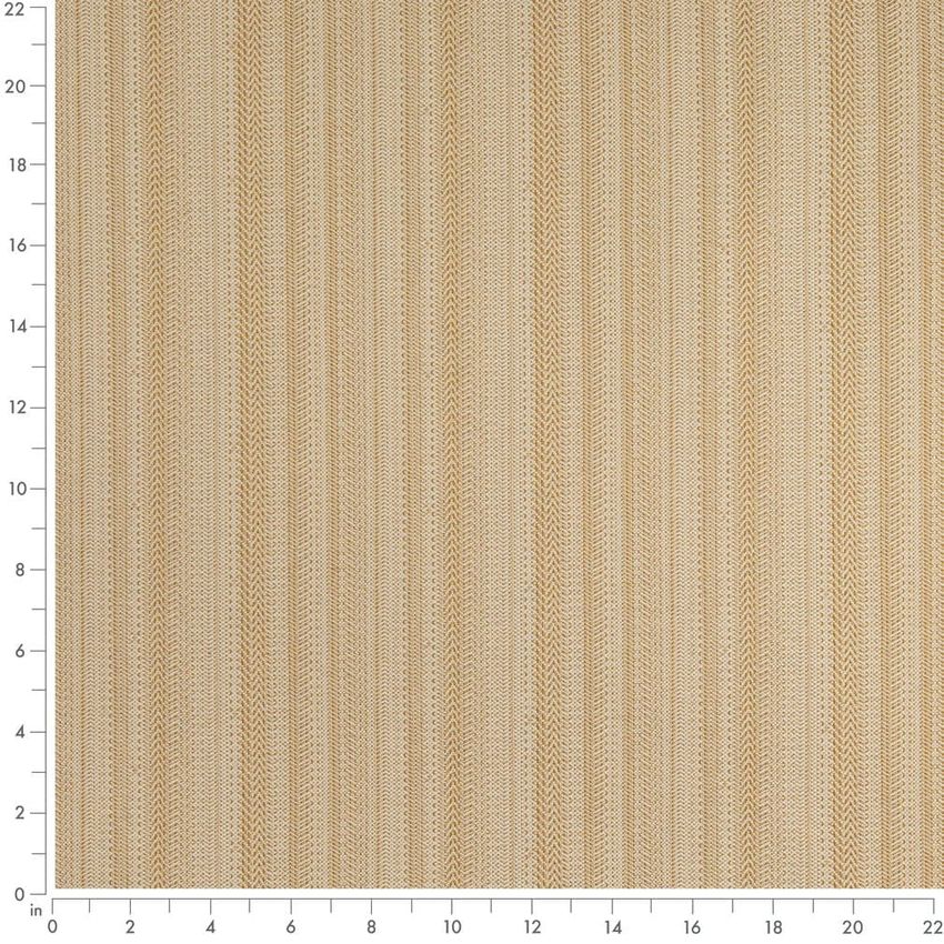 Gold & Yellow Stripe Crypton Upholstery Fabric by the Yard — Scale in inches
