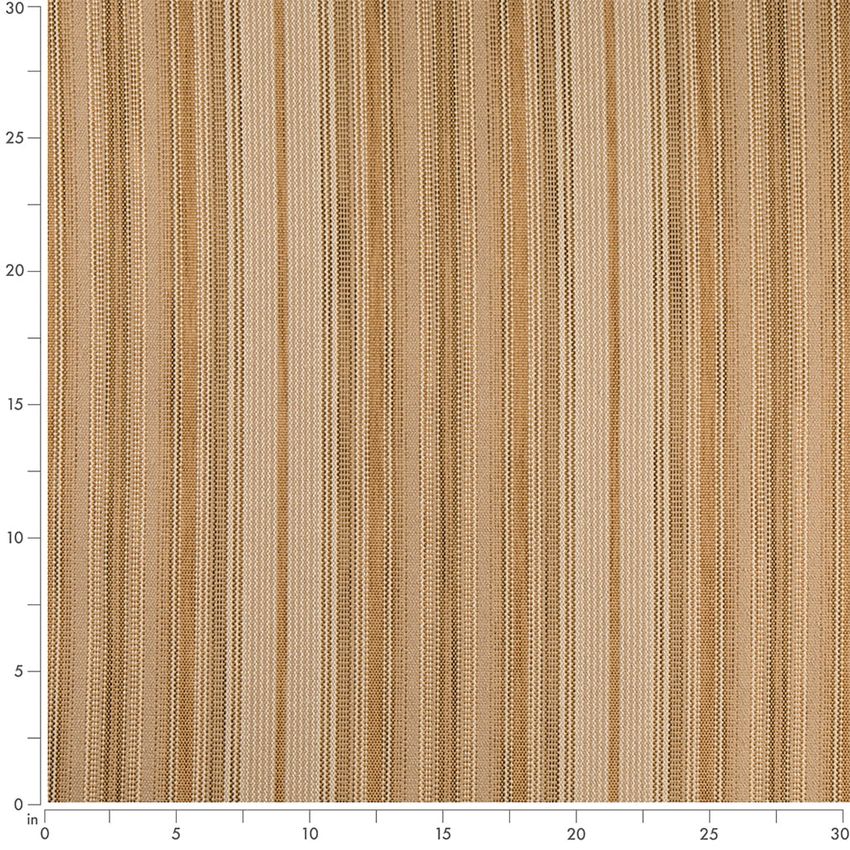 Gold & Yellow Stripe Crypton Upholstery Fabric by the Yard — Scale in inches
