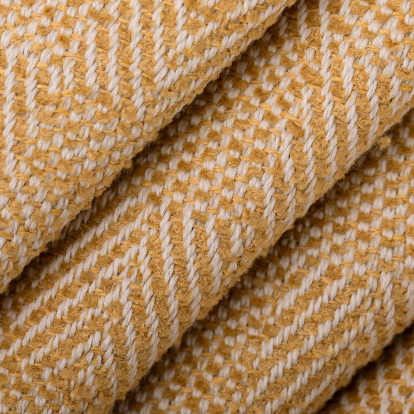 Gold & Yellow Abstract & Geometric Crypton Upholstery Fabric by the Yard — Upholstery Fabric