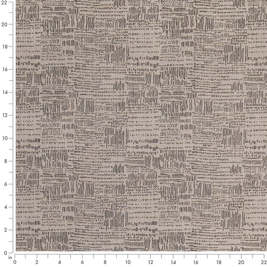 Black Abstract & Geometric Crypton Upholstery Fabric by the Yard — Scale in inches