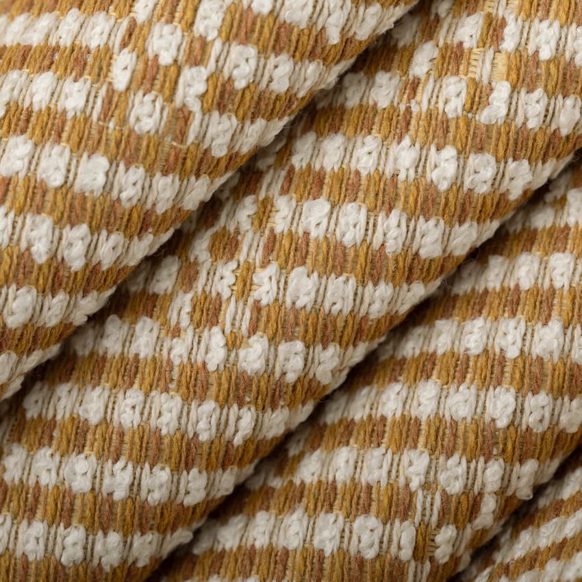 Gold & Yellow Abstract & Geometric Crypton Upholstery Fabric by the Yard — Upholstery Fabric