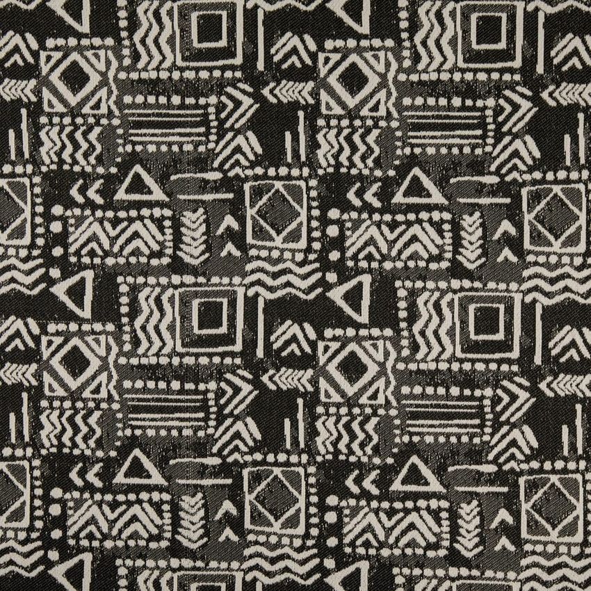 Black Abstract & Geometric Woven Patterns Upholstery Fabric by the Yard
