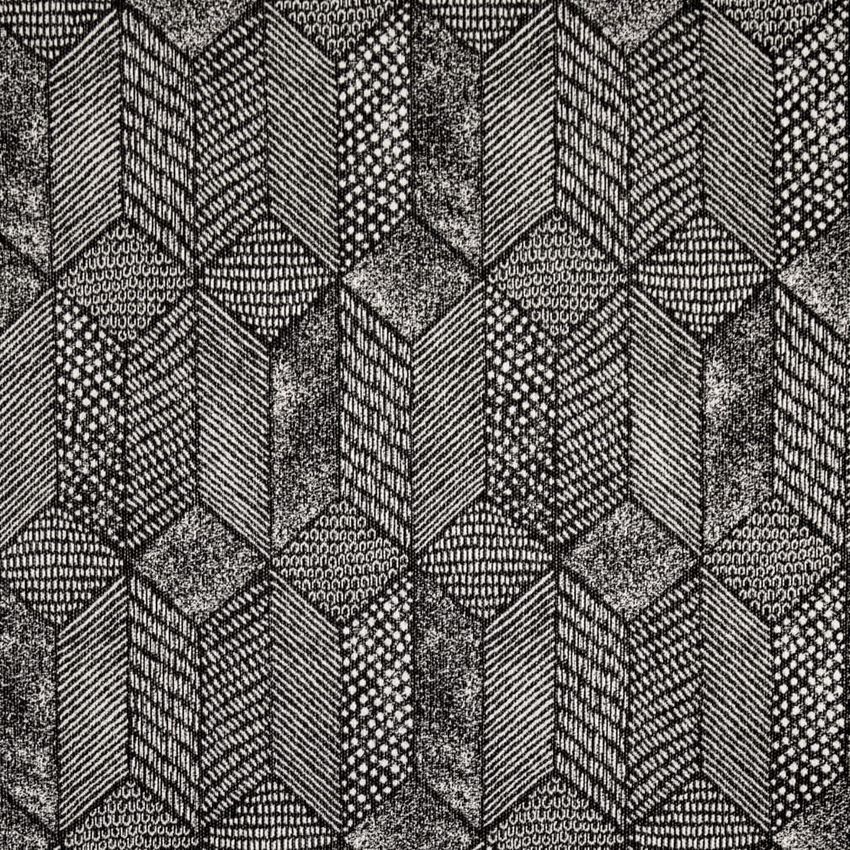 Black Abstract & Geometric Woven Patterns Upholstery Fabric by the Yard
