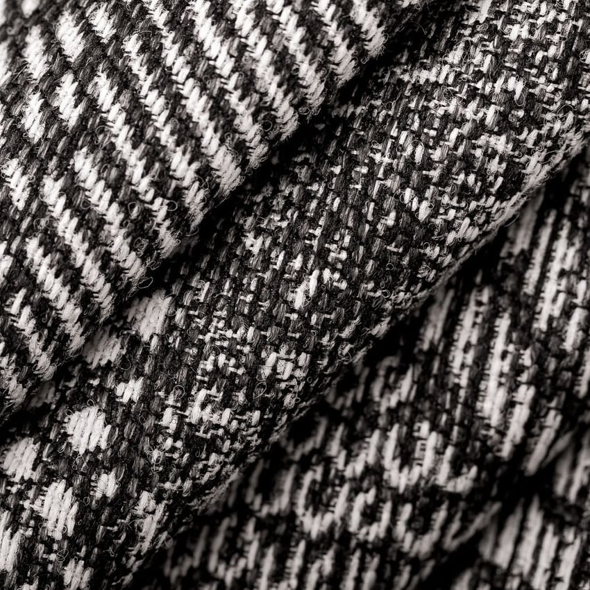 Black Abstract & Geometric Woven Patterns Upholstery Fabric by the Yard — Upholstery Fabric
